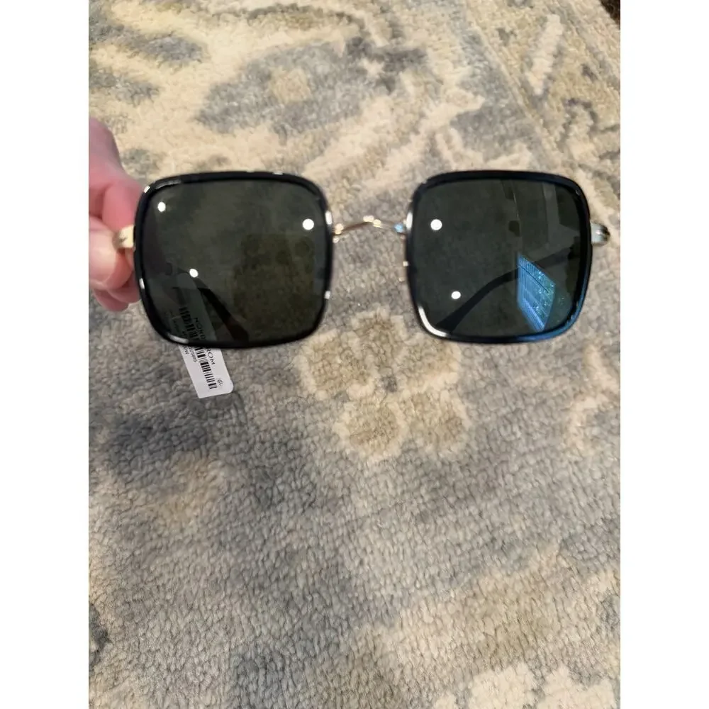 Persol Sunglasses PO2475S 51531 50mm Gold & Black / green Lens NWT